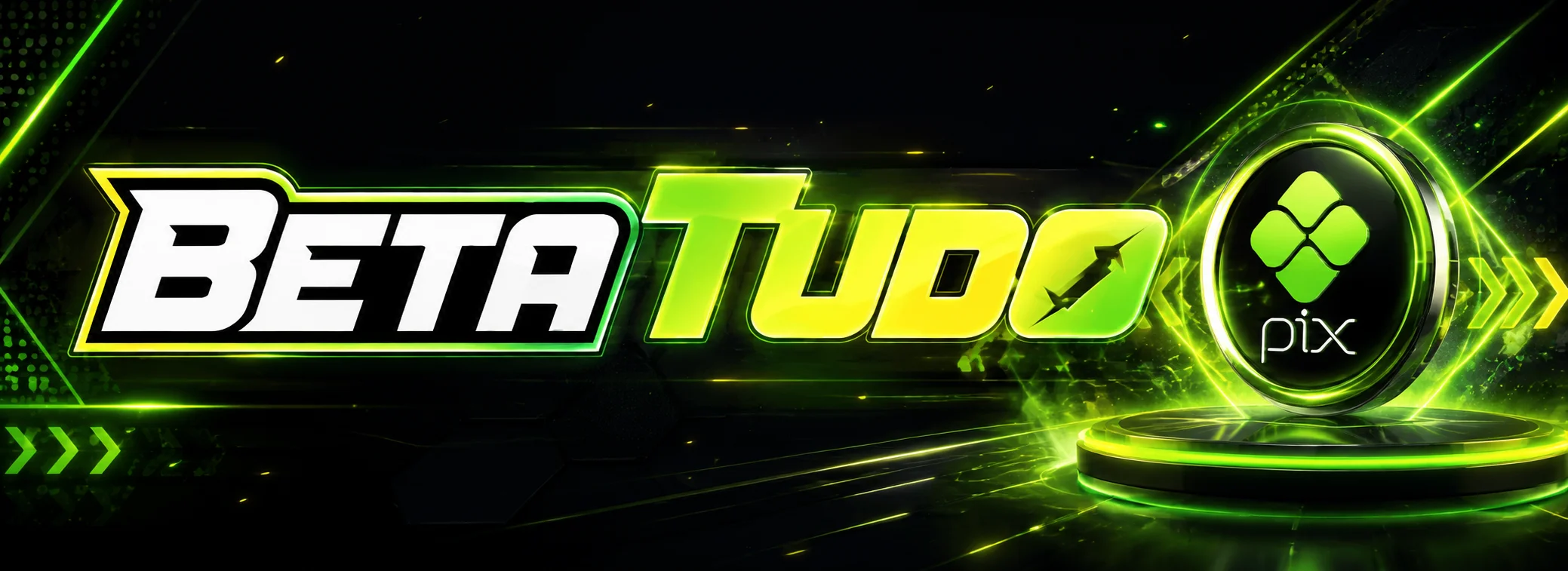 Banner da BetAtudo com o caixa PIX e o cashback diário de até 20%